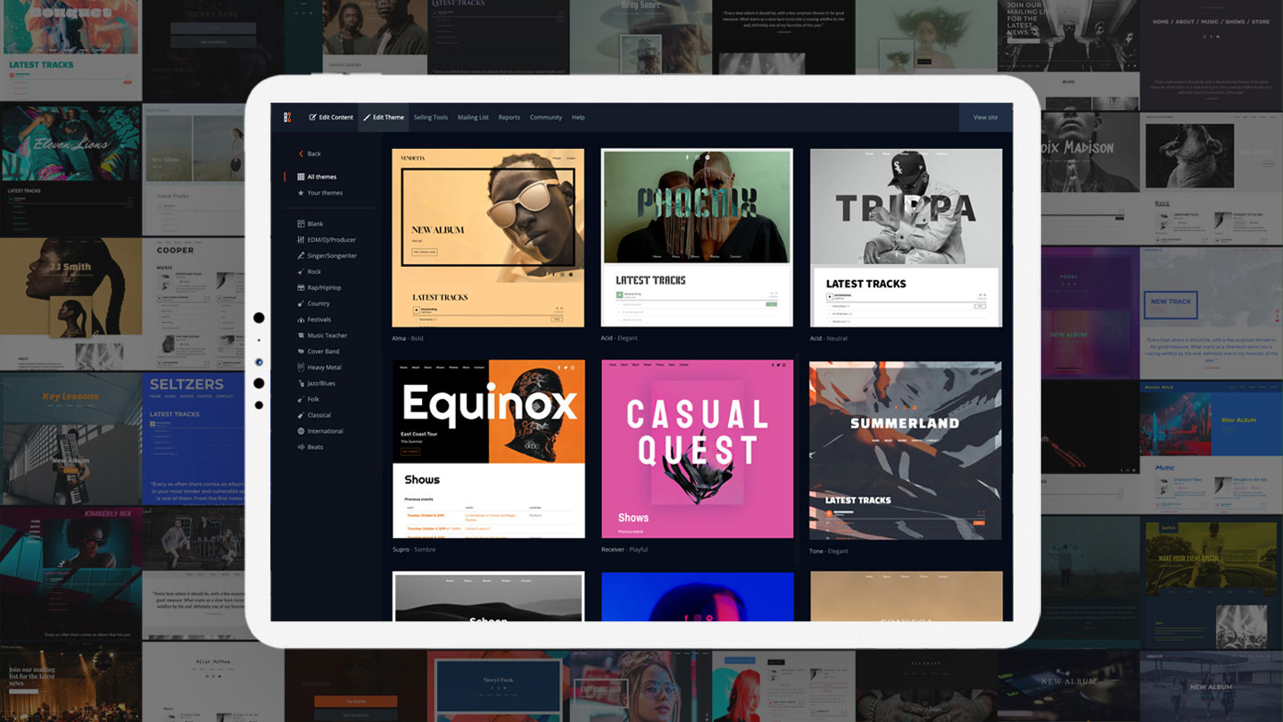 16 website templates for musicians and bands post thumbnail image